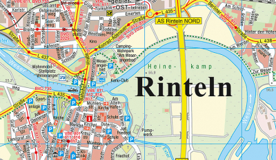 Stadtplan Stadtplanausschnitt